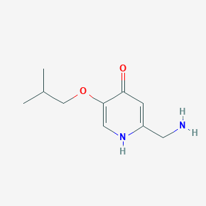2-(Aminomethyl)-5-(2-methylpropoxy)pyridin-4-ol