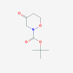 molecular formula C9H15NO4 B2433339 叔丁基4-氧代恶嗪烷-2-羧酸酯 CAS No. 1683529-08-9
