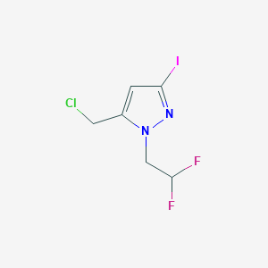 5-(Chloromethyl)-1-(2,2-difluoroethyl)-3-iodopyrazole