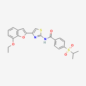 N-(4-(7-ethoxybenzofuran-2-yl)thiazol-2-yl)-4-(isopropylsulfonyl)benzamide