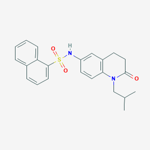 molecular formula C23H24N2O3S B2433358 N-(1-isobutyl-2-oxo-1,2,3,4-tetrahydroquinolin-6-yl)naphthalene-1-sulfonamide CAS No. 941906-77-0