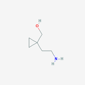 molecular formula C6H13NO B2433380 [1-(2-氨基乙基)环丙基]甲醇 CAS No. 1490143-92-4