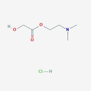 molecular formula C6H14ClNO3 B2433382 2-(Dimethylamino)ethyl 2-hydroxyacetate;hydrochloride CAS No. 2241138-14-5