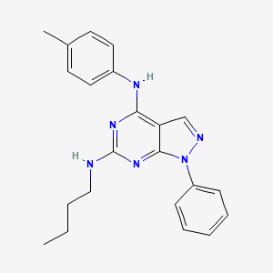 molecular formula C22H24N6 B2433387 <a href=