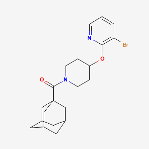 (3r,5r,7r)-Adamantan-1-yl(4-((3-bromopyridin-2-yl)oxy)piperidin-1-yl)methanone