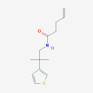 N-(2-methyl-2-(thiophen-3-yl)propyl)pent-4-enamide