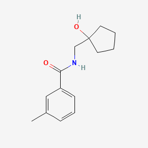 molecular formula C14H19NO2 B2433414 N-((1-hydroxycyclopentyl)methyl)-3-methylbenzamide CAS No. 1216797-71-5
