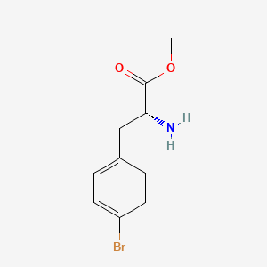 molecular formula C10H12BrNO2 B2433415 Methyl (R)-2-Amino-3-(4-bromophenyl)propanoate CAS No. 122332-24-5