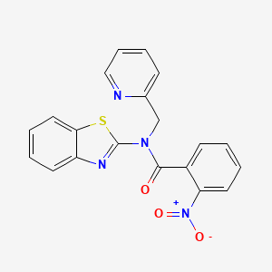 N-(benzo[d]thiazol-2-yl)-2-nitro-N-(pyridin-2-ylmethyl)benzamide