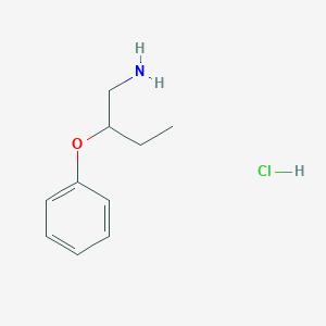 molecular formula C10H16ClNO B2433430 2-Phenoxybutan-1-amine;hydrochloride CAS No. 2470436-29-2