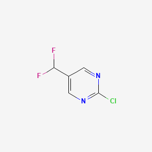molecular formula C5H3ClF2N2 B2433438 2-Chloro-5-(difluoromethyl)pyrimidine CAS No. 1261869-28-6