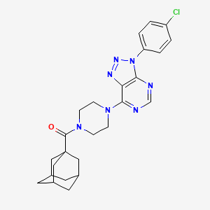 1-(adamantane-1-carbonyl)-4-[3-(4-chlorophenyl)-3H-[1,2,3]triazolo[4,5-d]pyrimidin-7-yl]piperazine