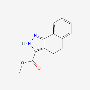 molecular formula C13H12N2O2 B2433460 methyl 4,5-dihydro-2H-benzo[g]indazole-3-carboxylate CAS No. 931950-37-7
