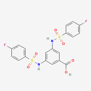 3,5-Bis(4-fluorobenzenesulfonamido)benzoic acid