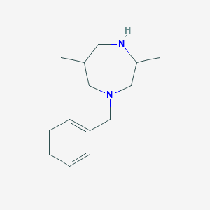 molecular formula C14H22N2 B2433462 1-ベンジル-3,6-ジメチル-1,4-ジアゼパン CAS No. 1784227-28-6