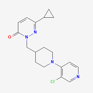2-{[1-(3-Chloropyridin-4-yl)piperidin-4-yl]methyl}-6-cyclopropyl-2,3-dihydropyridazin-3-one