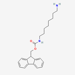 molecular formula C23H30N2O2 B2433478 9H-fluoren-9-ylmethyl N-(8-aminooctyl)carbamate CAS No. 1296210-23-5; 1823482-89-8