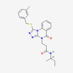 N-[3-(dimethylamino)propyl]-4-(4-isobutyl-3-oxo-3,4-dihydroquinoxalin-2-yl)benzamide