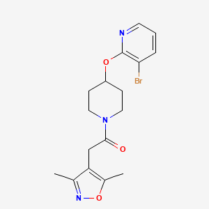 1-(4-((3-Bromopyridin-2-yl)oxy)piperidin-1-yl)-2-(3,5-dimethylisoxazol-4-yl)ethanone