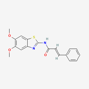 N-(5,6-dimethoxybenzo[d]thiazol-2-yl)cinnamamide