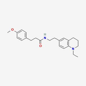 N-(2-(1-ethyl-1,2,3,4-tetrahydroquinolin-6-yl)ethyl)-3-(4-methoxyphenyl)propanamide