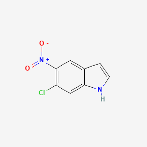 molecular formula C8H5ClN2O2 B2433556 6-chloro-5-nitro-1H-indole CAS No. 172078-39-6