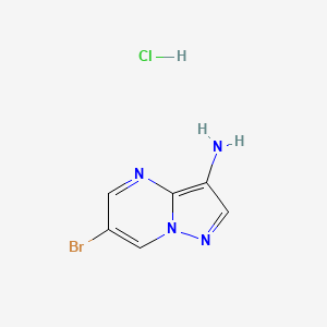 6-Bromopyrazolo[1,5-a]pyrimidin-3-amine;hydrochloride