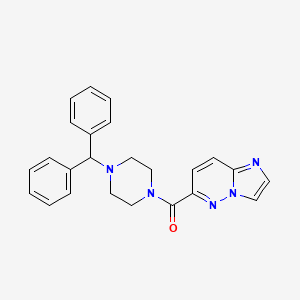 1-(Diphenylmethyl)-4-{imidazo[1,2-b]pyridazine-6-carbonyl}piperazine