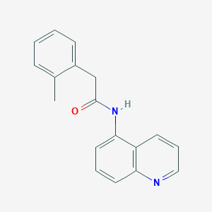 molecular formula C18H16N2O B243357 2-(2-methylphenyl)-N-(5-quinolinyl)acetamide 