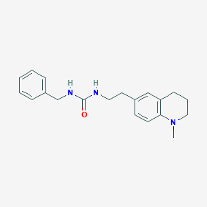 molecular formula C20H25N3O B2433571 1-ベンジル-3-(2-(1-メチル-1,2,3,4-テトラヒドロキノリン-6-イル)エチル)尿素 CAS No. 1105208-81-8