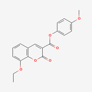 molecular formula C19H16O6 B2433576 8-éthoxy-2-oxo-2H-chromène-3-carboxylate de 4-méthoxyphényle CAS No. 898503-26-9