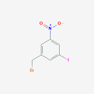 molecular formula C7H5BrINO2 B2433577 3-Iodo-5-nitrobenzyl bromide CAS No. 1261644-60-3