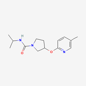 N-isopropyl-3-((5-methylpyridin-2-yl)oxy)pyrrolidine-1-carboxamide