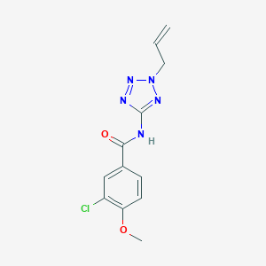molecular formula C12H12ClN5O2 B243358 N-(2-allyl-2H-tetraazol-5-yl)-3-chloro-4-methoxybenzamide 