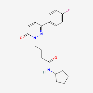 N-cyclopentyl-4-(3-(4-fluorophenyl)-6-oxopyridazin-1(6H)-yl)butanamide