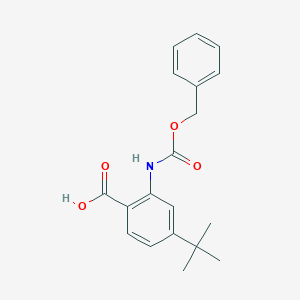 4-Tert-butyl-2-(phenylmethoxycarbonylamino)benzoic acid