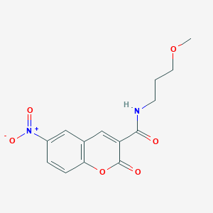 N-(3-methoxypropyl)-6-nitro-2-oxochromene-3-carboxamide