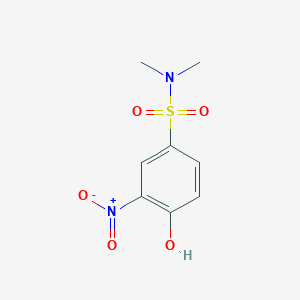 molecular formula C8H10N2O5S B2433614 4-hydroxy-N,N-dimethyl-3-nitrobenzenesulfonamide CAS No. 42247-91-6