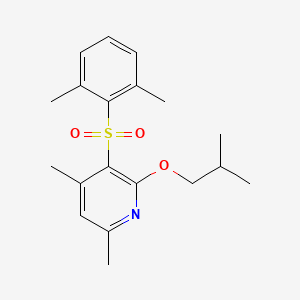 3-[(2,6-Dimethylphenyl)sulfonyl]-2-isobutoxy-4,6-dimethylpyridine