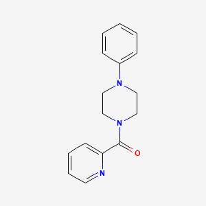 molecular formula C16H17N3O B2433627 1-Phenyl-4-(pyridine-2-carbonyl)piperazine CAS No. 903344-00-3