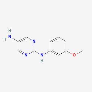 molecular formula C11H12N4O B2433630 N2-(3-Méthoxyphényl)pyrimidine-2,5-diamine CAS No. 1249031-56-8