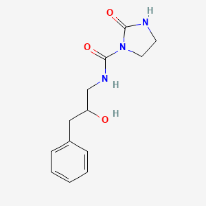 molecular formula C13H17N3O3 B2433646 N-(2-hydroxy-3-phenylpropyl)-2-oxoimidazolidine-1-carboxamide CAS No. 2034349-83-0