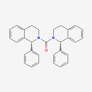 molecular formula C31H28N2O B2433649 [(1S)-1-Phenyl-3,4-dihydro-1H-isoquinolin-2-yl]-[(1R)-1-phenyl-3,4-dihydro-1H-isoquinolin-2-yl]methanone CAS No. 2216750-52-4