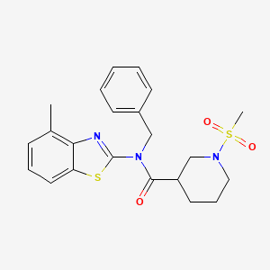 N-benzyl-N-(4-methylbenzo[d]thiazol-2-yl)-1-(methylsulfonyl)piperidine-3-carboxamide