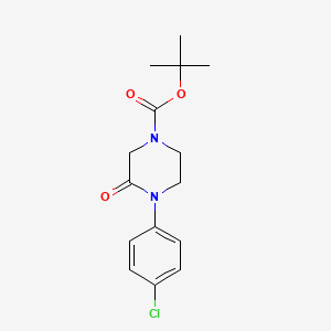 tert-Butyl 4-(4-chlorophenyl)-3-oxopiperazine-1-carboxylate