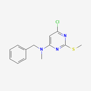 molecular formula C13H14ClN3S B2433674 N-benzyl-6-chloro-N-methyl-2-methylsulfanylpyrimidin-4-amine CAS No. 478258-42-3