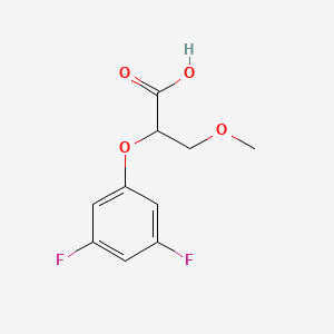 molecular formula C10H10F2O4 B2433689 2-(3,5-Difluorphenoxy)-3-methoxypropansäure CAS No. 1692508-89-6