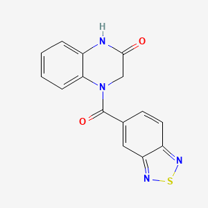 molecular formula C15H10N4O2S B2433700 4-(苯并[c][1,2,5]噻二唑-5-羰基)-3,4-二氢喹喔啉-2(1H)-酮 CAS No. 1203297-72-6