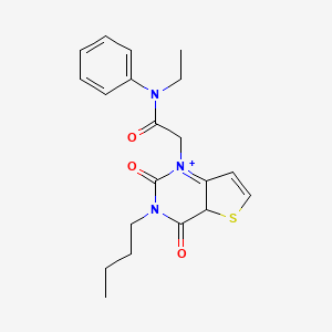 2-{3-butyl-2,4-dioxo-1H,2H,3H,4H-thieno[3,2-d]pyrimidin-1-yl}-N-ethyl-N-phenylacetamide