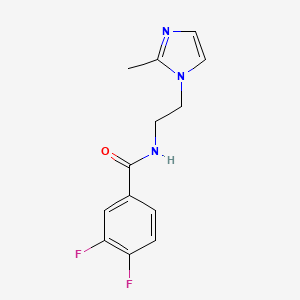 3,4-difluoro-N-(2-(2-methyl-1H-imidazol-1-yl)ethyl)benzamide